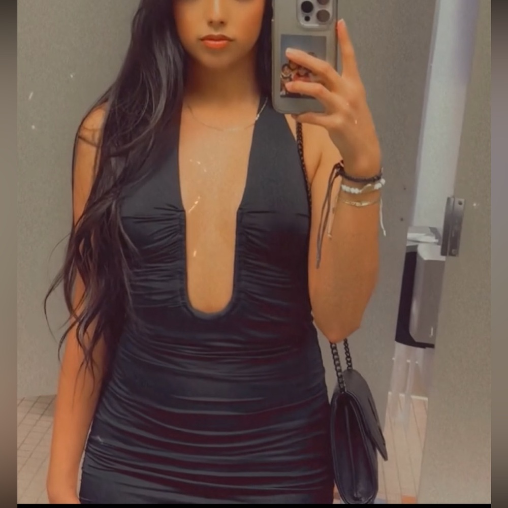 Oh Polly Black Mini Dress